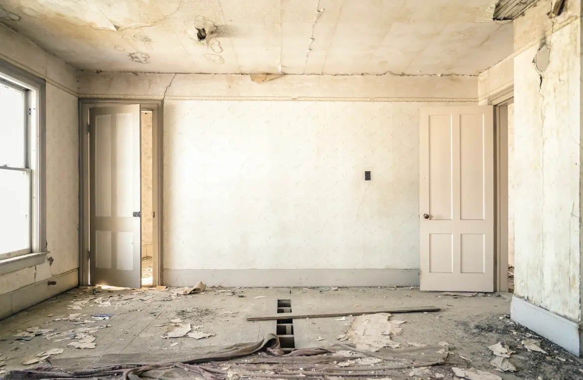 Waste disposal crew managing a cleanout project in Nebraska City